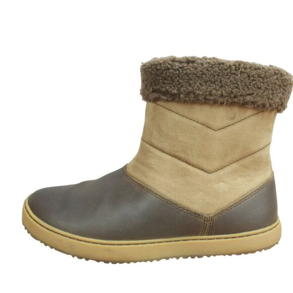 LL Bean Mountainside Brown Leather Insulated Rugged Winter Boots Size 7.5 M - Picture 1 of 9